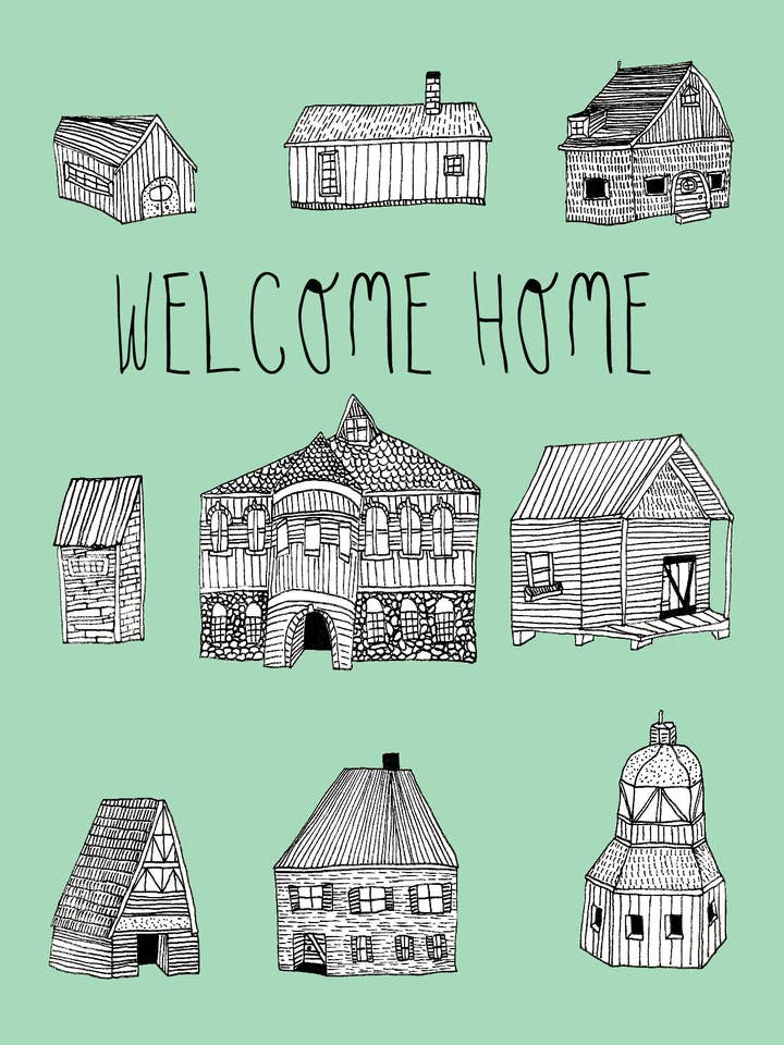 Welcome Home Card pour la vente par Pen+Pine