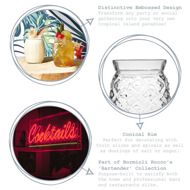 Rinkit Pty Ltd - Wholesale Cocktail/liquor glass - Sour Pineapple Cocktail Glass - 440ml4