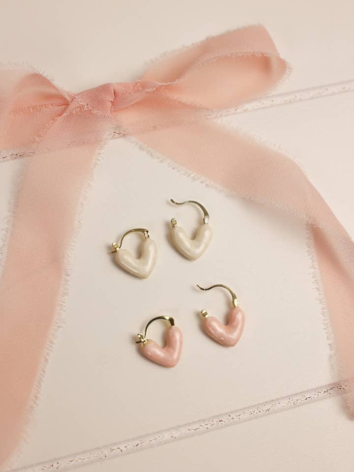 Heart Huggies for wholesale by Katie White Designs LLC