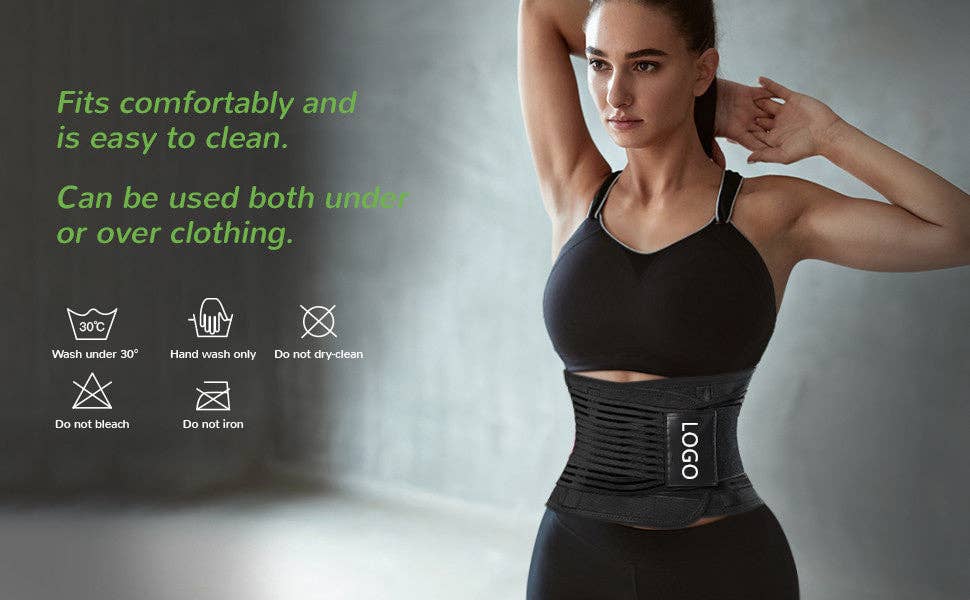 VIGOR - Wholesale Fitness Equipment - Waist trainer Slimming Workout Compression Double Belt Sweat17