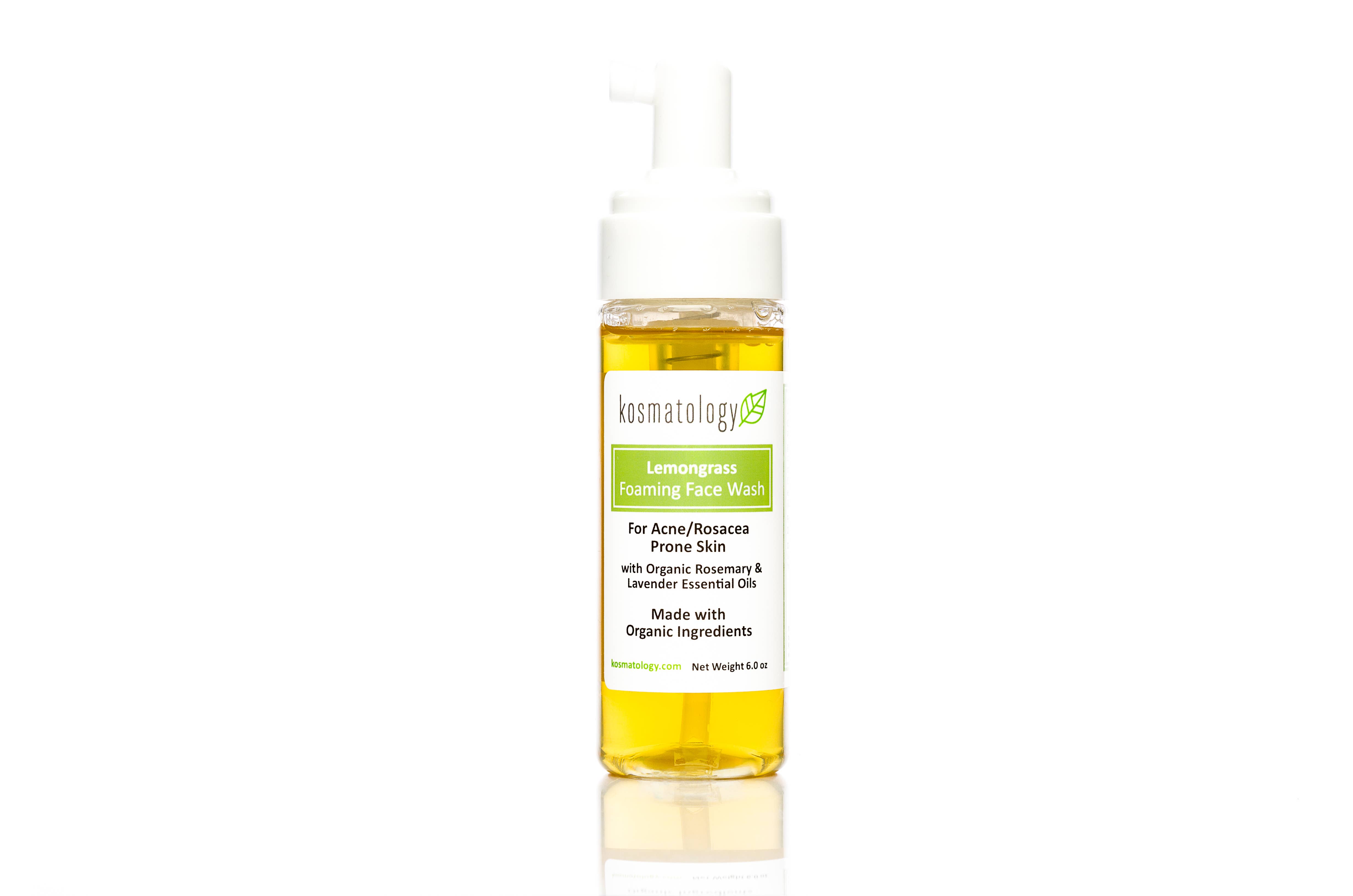 Kosmatology - Wholesale Facial Cleanser - Lemongrass Foaming Facial Wash for Acne | Organic - 6 oz2