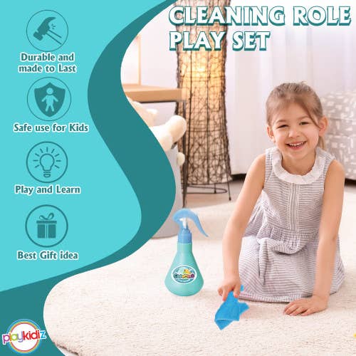 The Toy Group - Wholesale Toy Set - Kids - Playkidz Kid Cleaning Role Play Housekeeping Set1