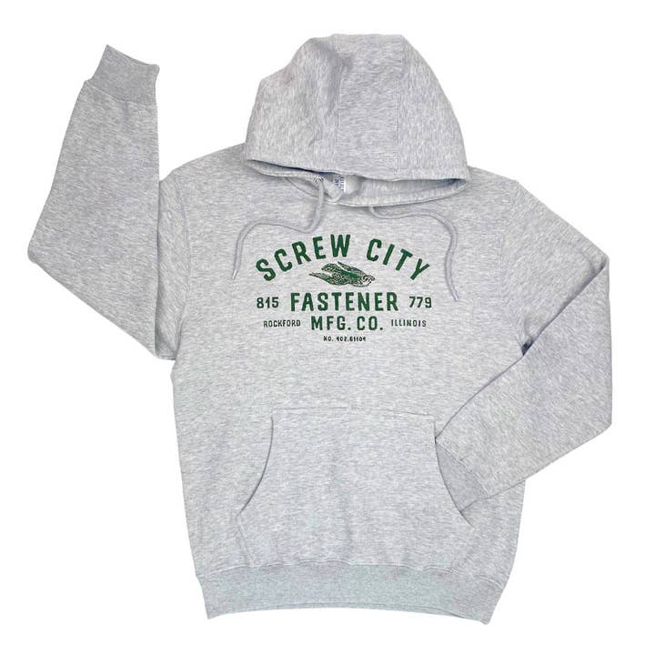 Sudadera con capucha Screw City Fastener para venta al por mayor de Rockford Art Deli
