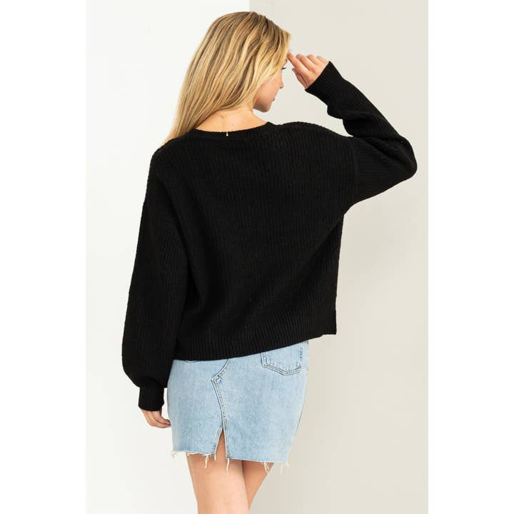 HYFVE - Wholesale Knit Sweater - Women's - DZ23F042-Crew Neck Sweater