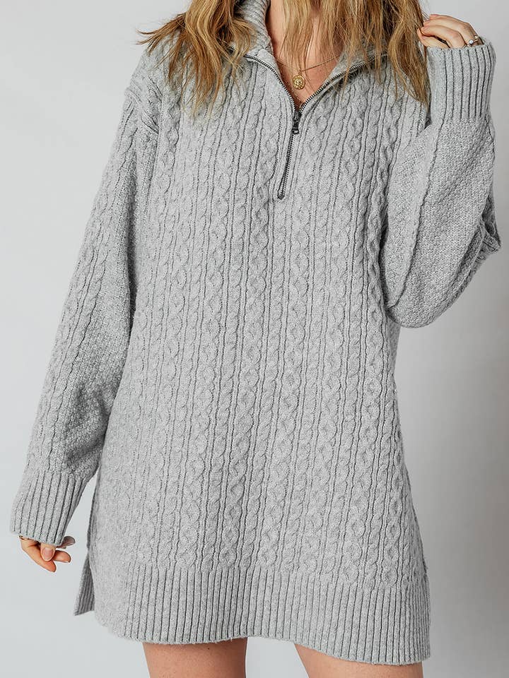 High rise Sofia Ribbed Trim Loose Sweater for wholesale on Faire