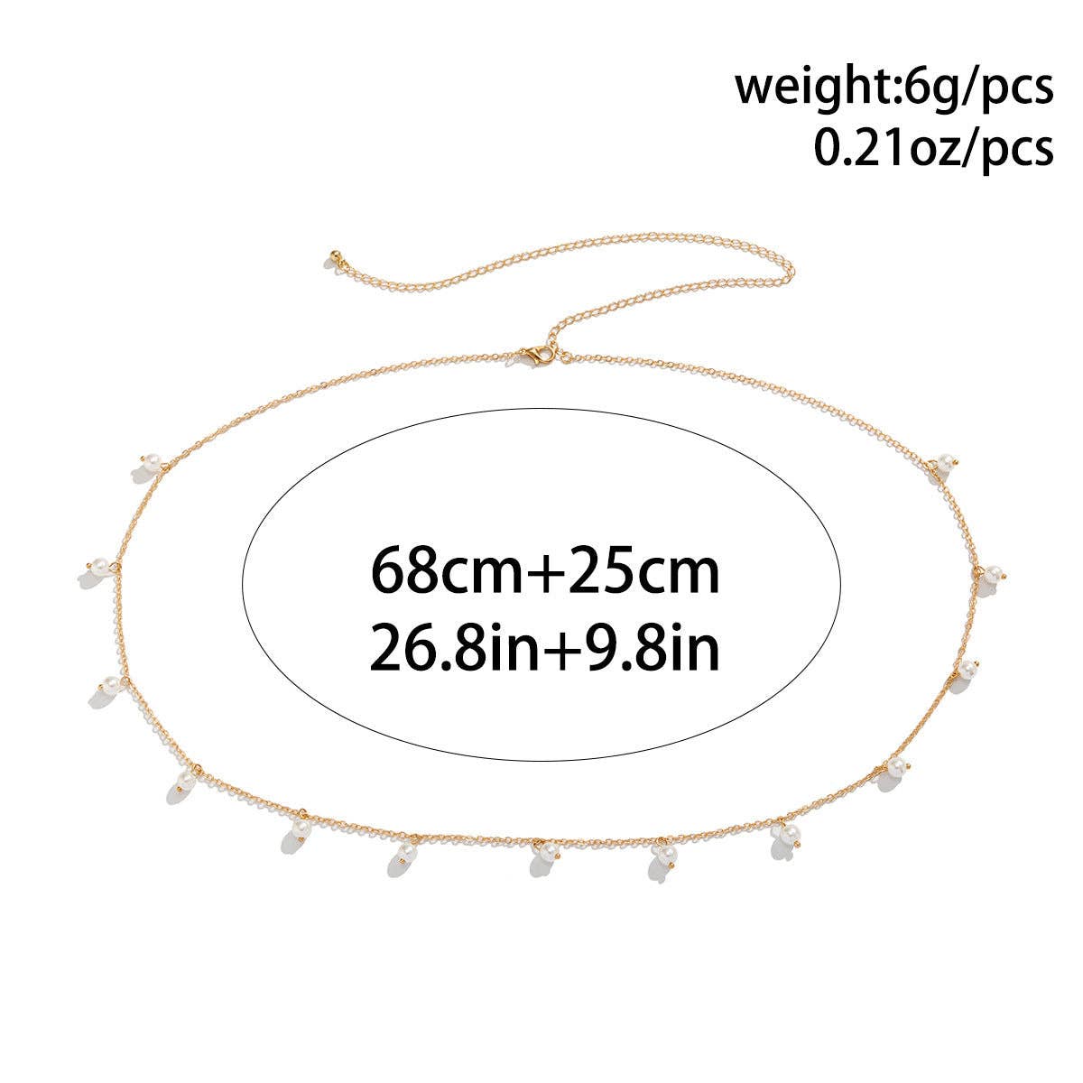 White Sexy Peral Waist Chain DPJYD8 for wholesale on Faire12