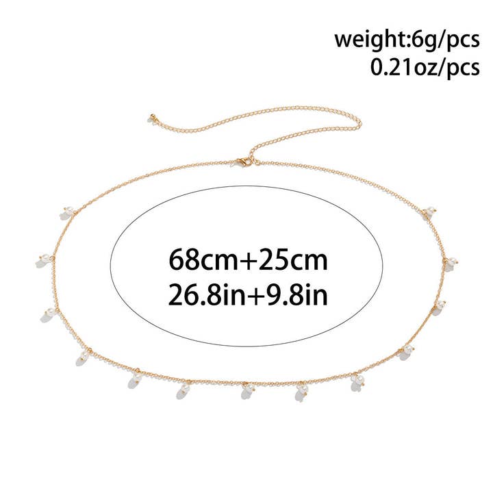 White Sexy Peral Waist Chain DPJYD8 for wholesale on Faire12