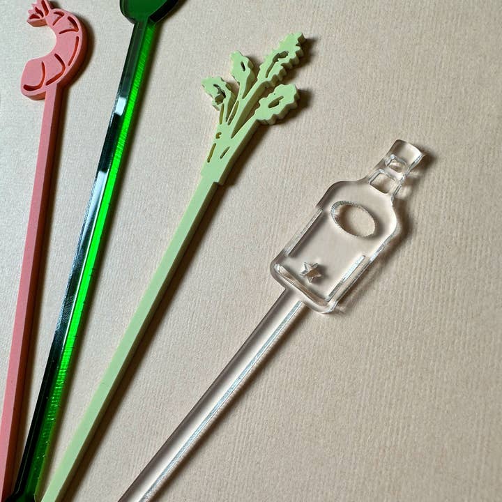 Lucky Lemon Paper Co. - Wholesale Drink Stirrer - Bloody Mary Stir Stick Set3