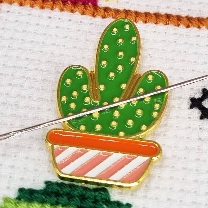 Cactus Needle Minder for Cross Stitch, Embroidery & Sewing for wholesale by Meloca Designs