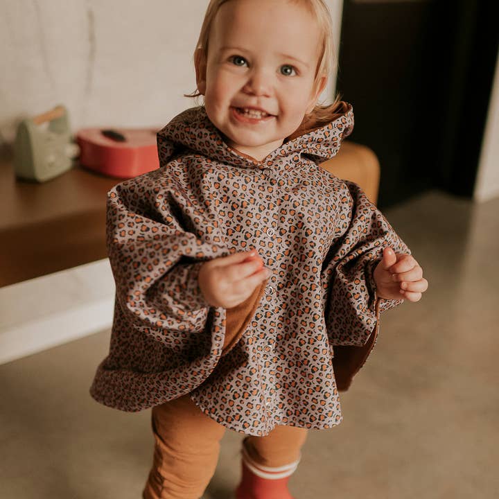 Rien Que Des Bêtises - Wholesale Raincoat - Kids - Purple leopard rain poncho