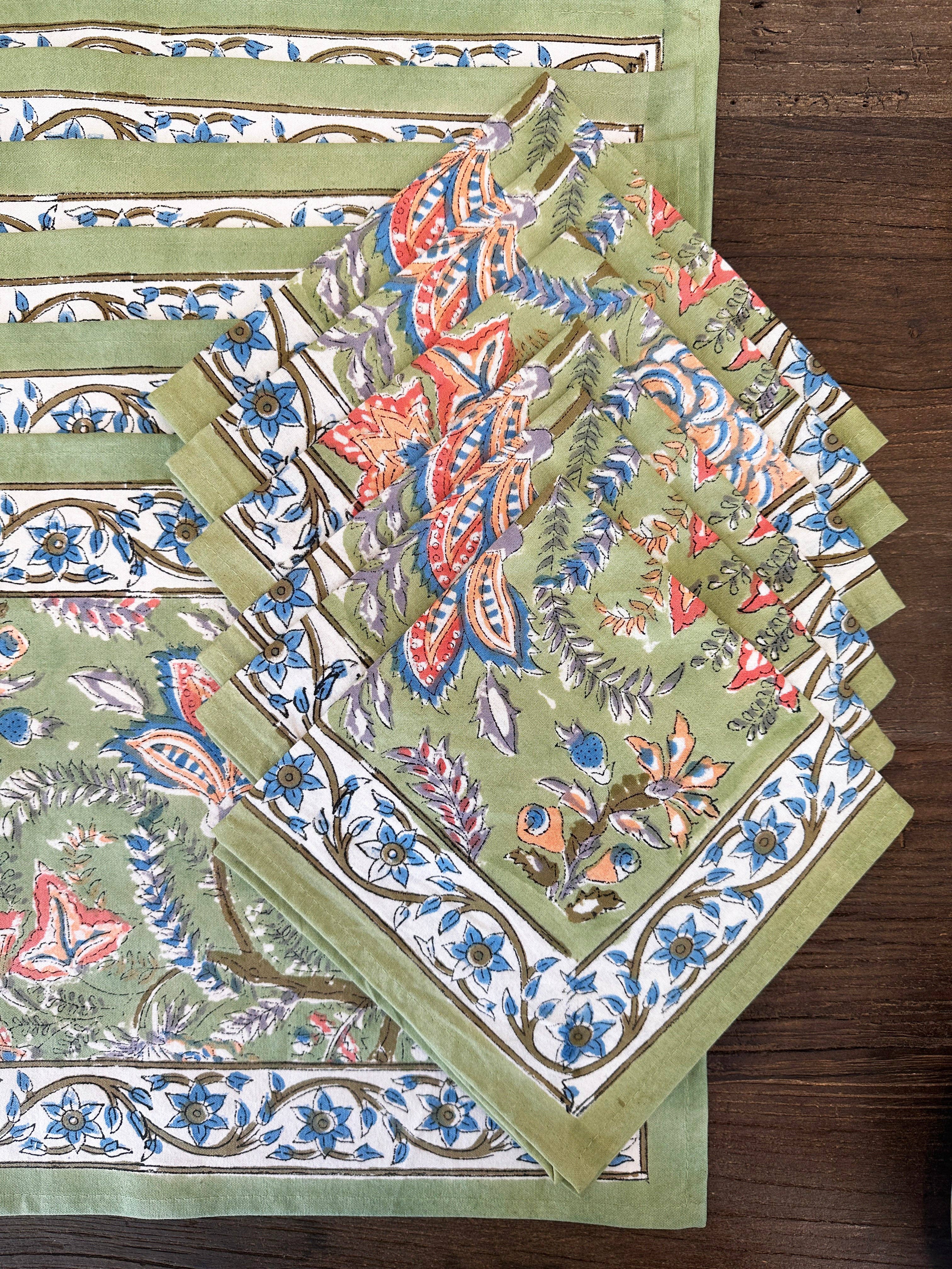 Kapda Casa - Wholesale Dinner & Cloth Napkin - Bosque Verde: Manteles Individuales | 6 Servilletas | Juego de Comedor |50x30cm3