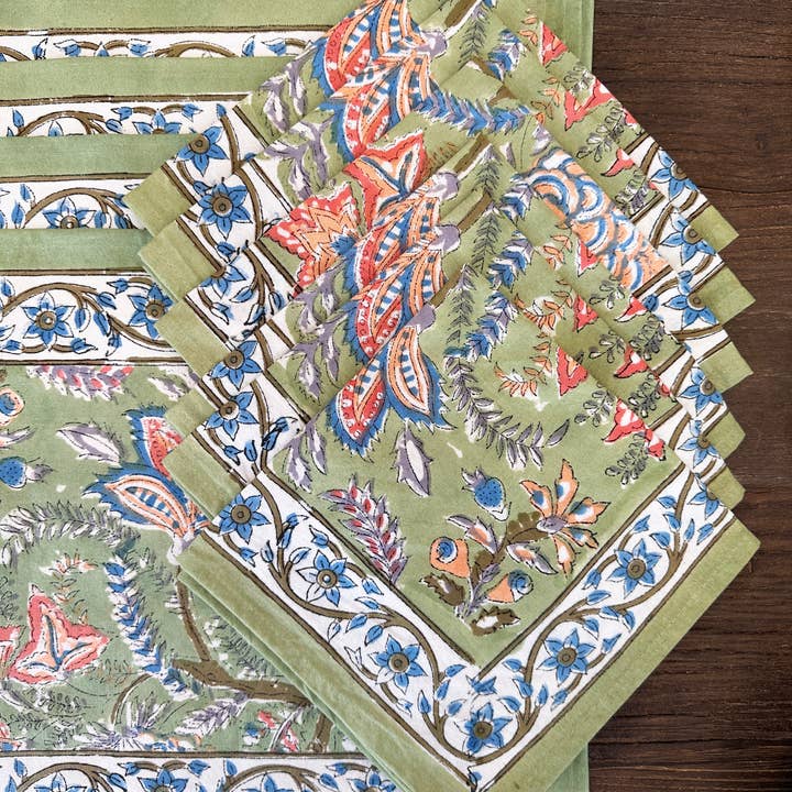 Kapda Casa - Wholesale Dinner & Cloth Napkin - Bosque Verde: Manteles Individuales | 6 Servilletas | Juego de Comedor |50x30cm3