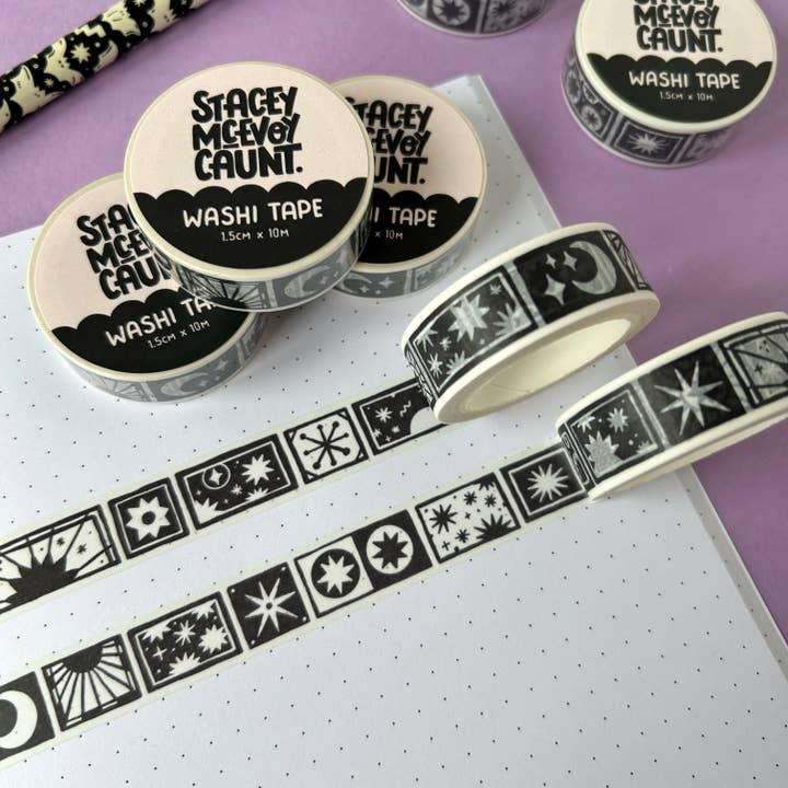 Stacey McEvoy Caunt – wholesale Washi tape – Moon and Stars Washi Tape4