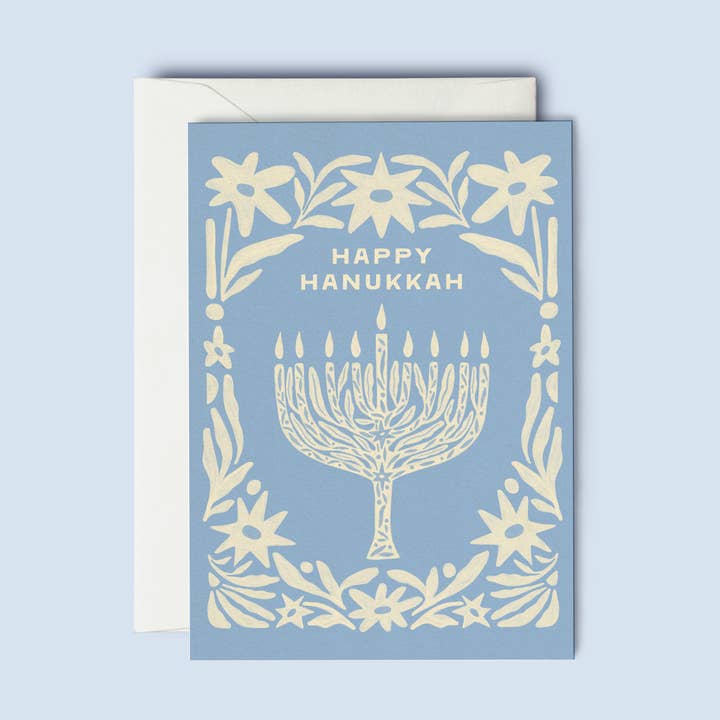 Glad Chanukka - Vykort för helgdagar för wholesale av The SoulShine Co.