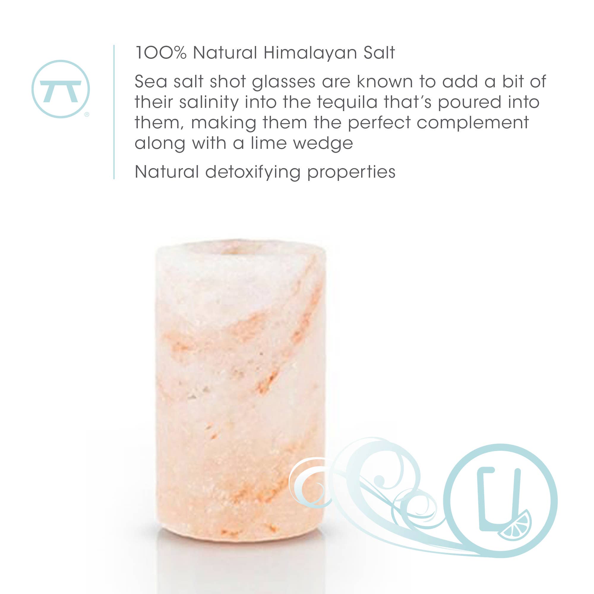 Fox Run Brands - Vente Verre à shooter - Fox Run Brands - Ensemble de 4 verres à shot en sel rose de l'Himalaya, 30 ml4