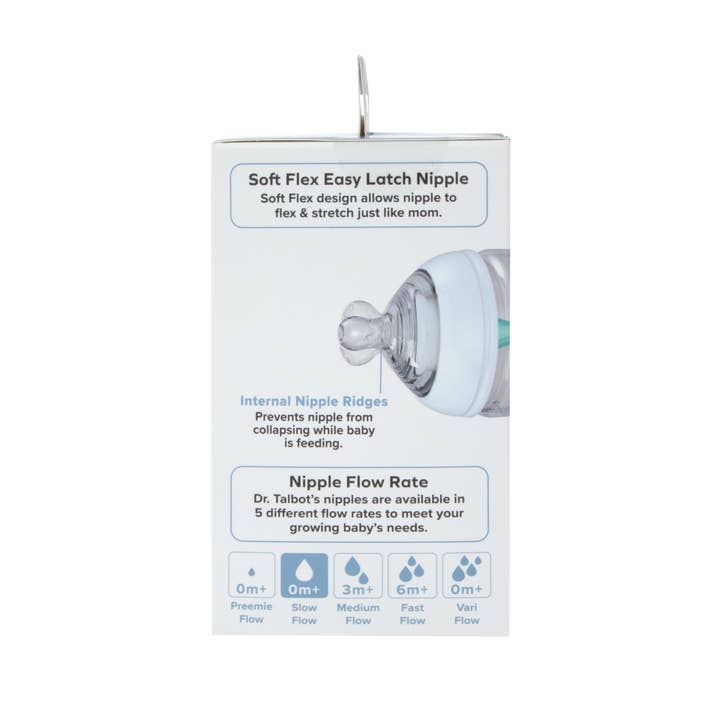 Dr. Talbot's - Wholesale Baby Bottle - Dr. Talbot's Anti-Colic Bottle 6 oz or 9 oz with White Screw6