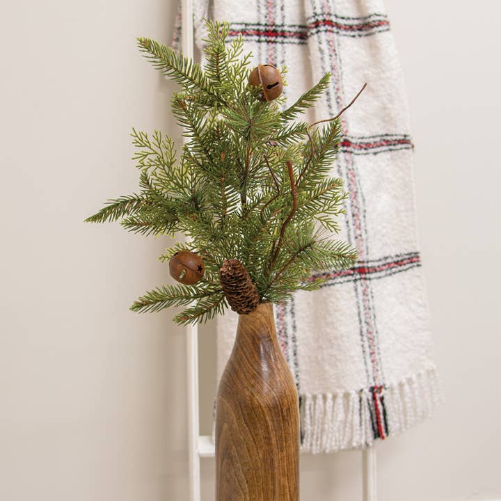 Saybrook Lane – wholesale Artificial plant – Rustic Cedar & Pine Bell Spray, 29"1