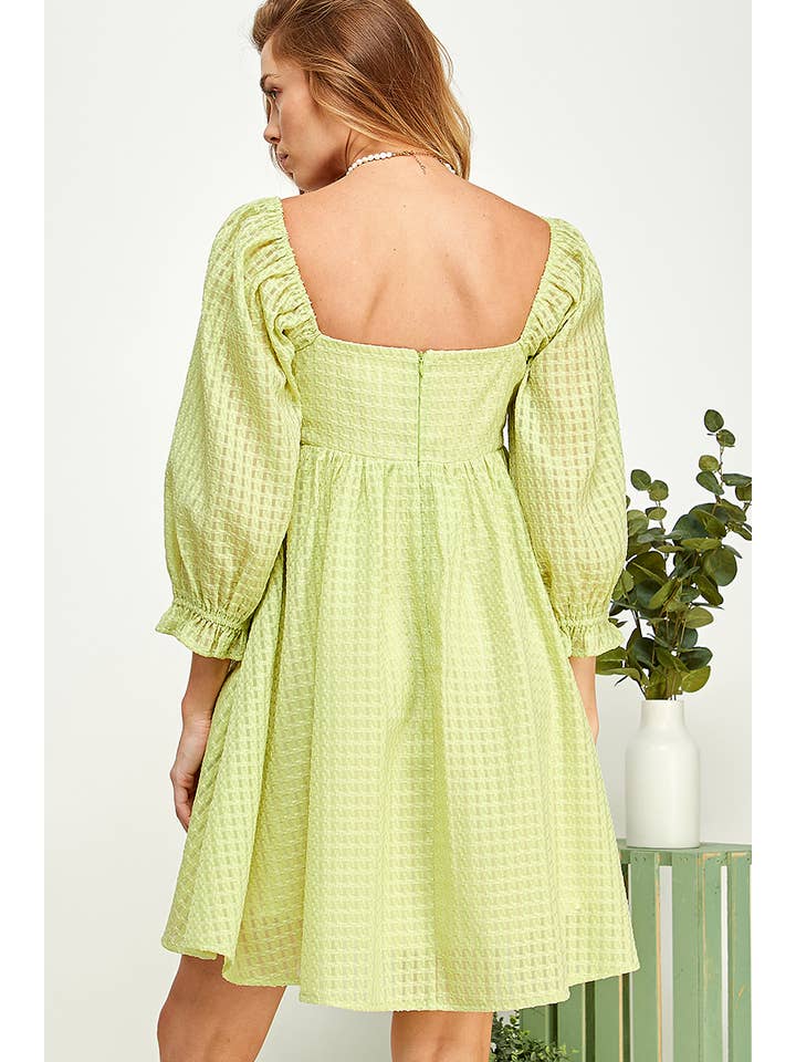 Sweet Lemon - Vente Robe – femme - Robe Babydoll Texturée Blushing Bloom17