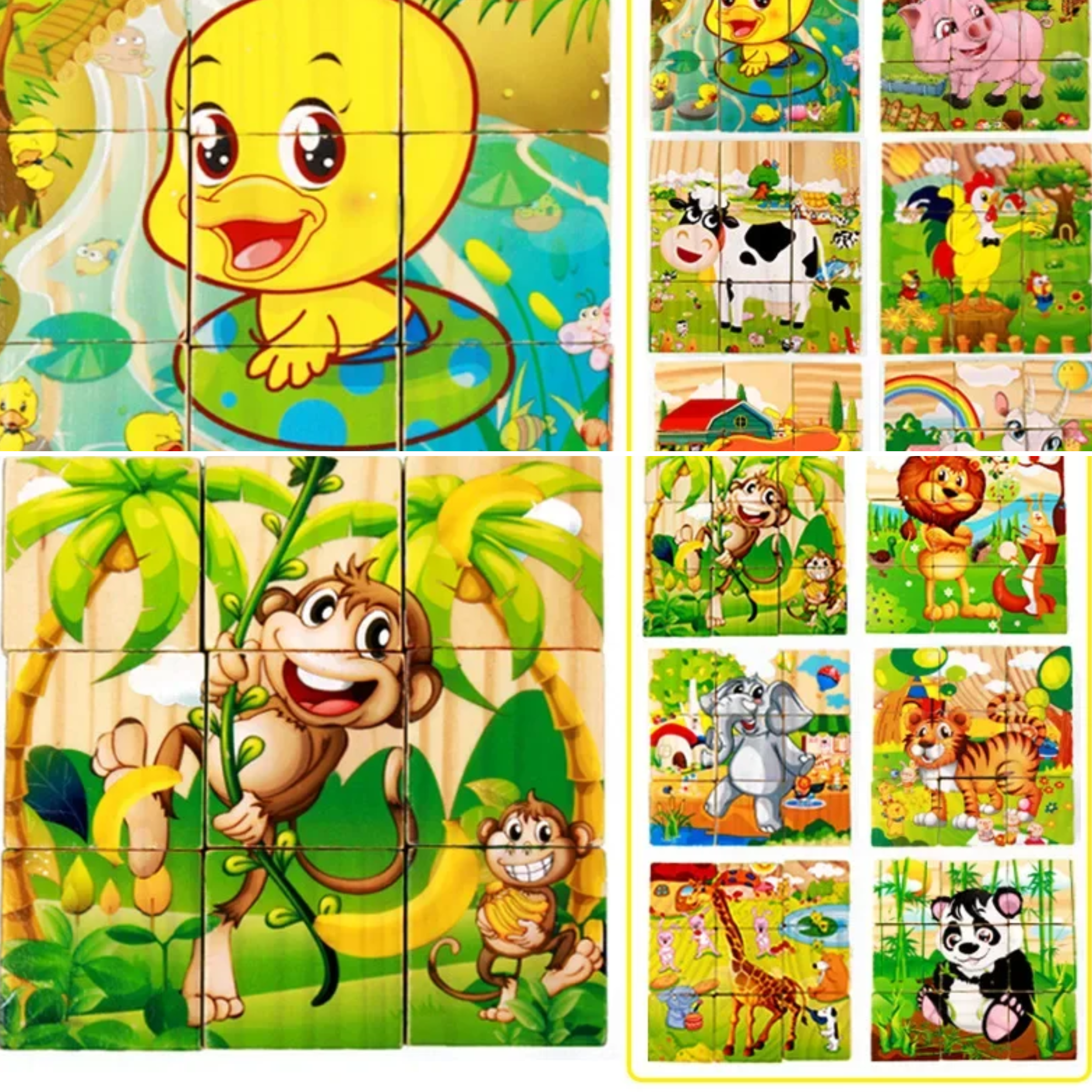 Toyarina - Wholesale Puzzle - Kids - 3D Wooden Cube Puzzle Toy for Kids’ Learning and Fun1