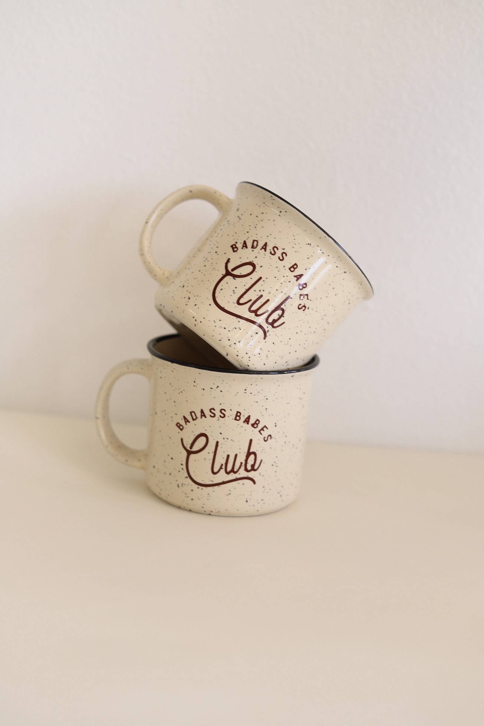 Polished Prints - Wholesale Coffee Mug - Ceramic Campfire Mug - Badass Babes Club - Coffee Mug