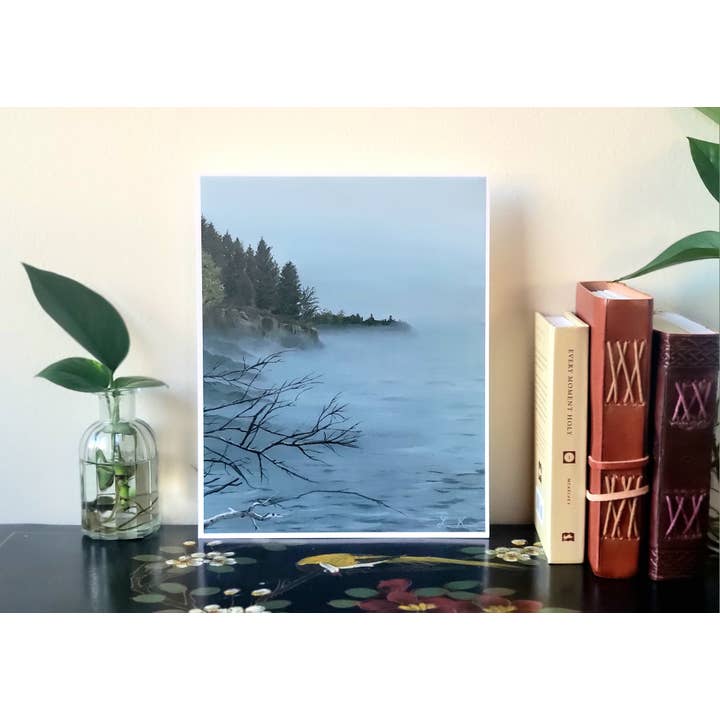 Impression d'art de la côte nord d'une peinture acrylique pour la vente par Lillykdesigns