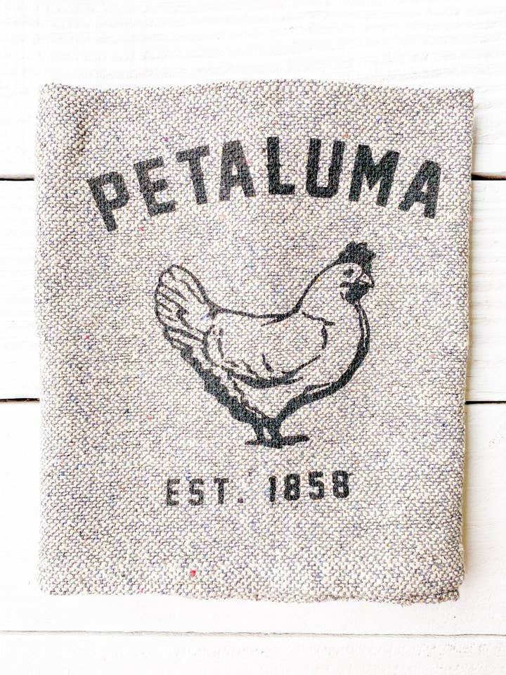 Rustic Tea Towel with Luma Vintage Petaluma Chicken-Tweed for wholesale by Luma Vintage