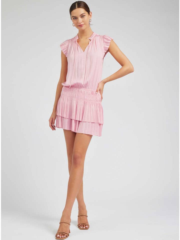 Current Air - Wholesale Dress - Women's - Mini Dress With Pleated Skirt