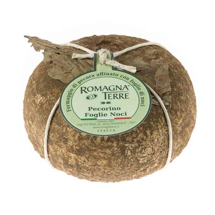 Pecorino Foglie di Noci (sheep milk) 0.5 kg for wholesale by padoan - the real tastes of italy