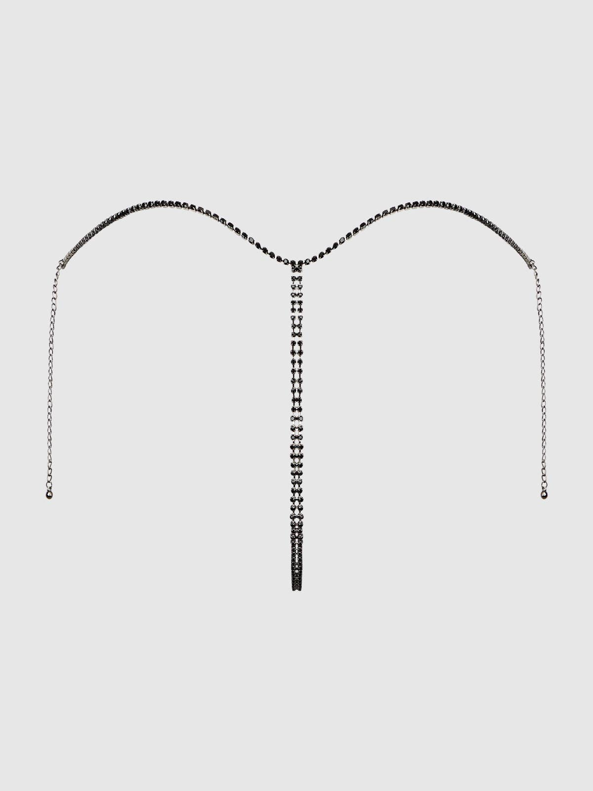 House of Desire - Wholesale Sieradenset - VERTICALE STRING MET STRASS8