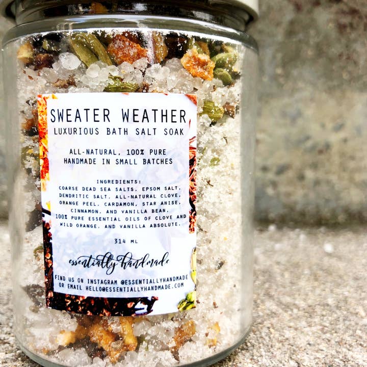 Ritual:Wild - Wholesale Bath Soak/Milk - Sweater Weather Botanical Essential Oil Bath Salt Soak2