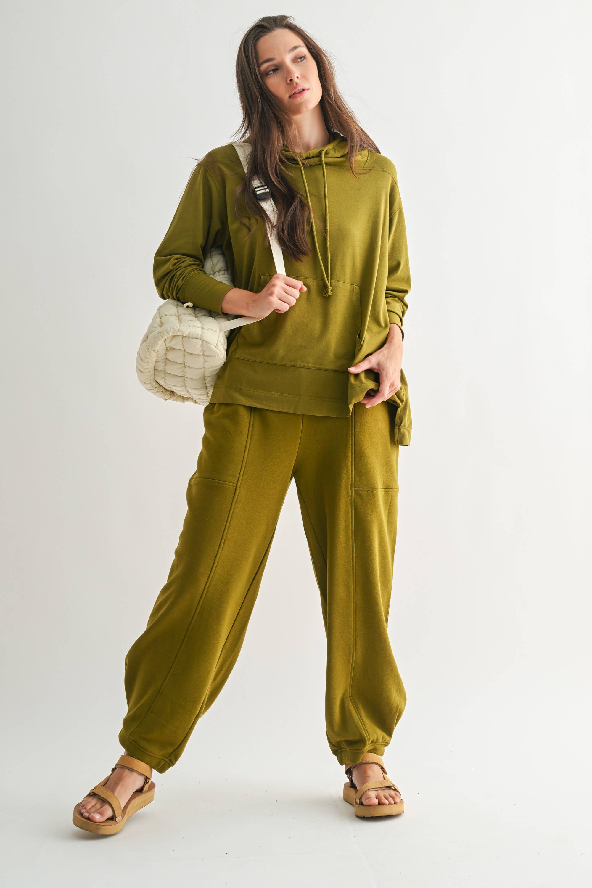 Mono B - Wholesale Hoodie - Women's - Fieldstone Pima Cotton Hoodie7