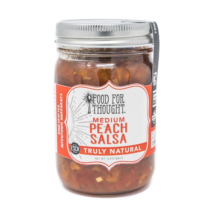 Truly Natural Peach Salsa for wholesale by Food For Thought