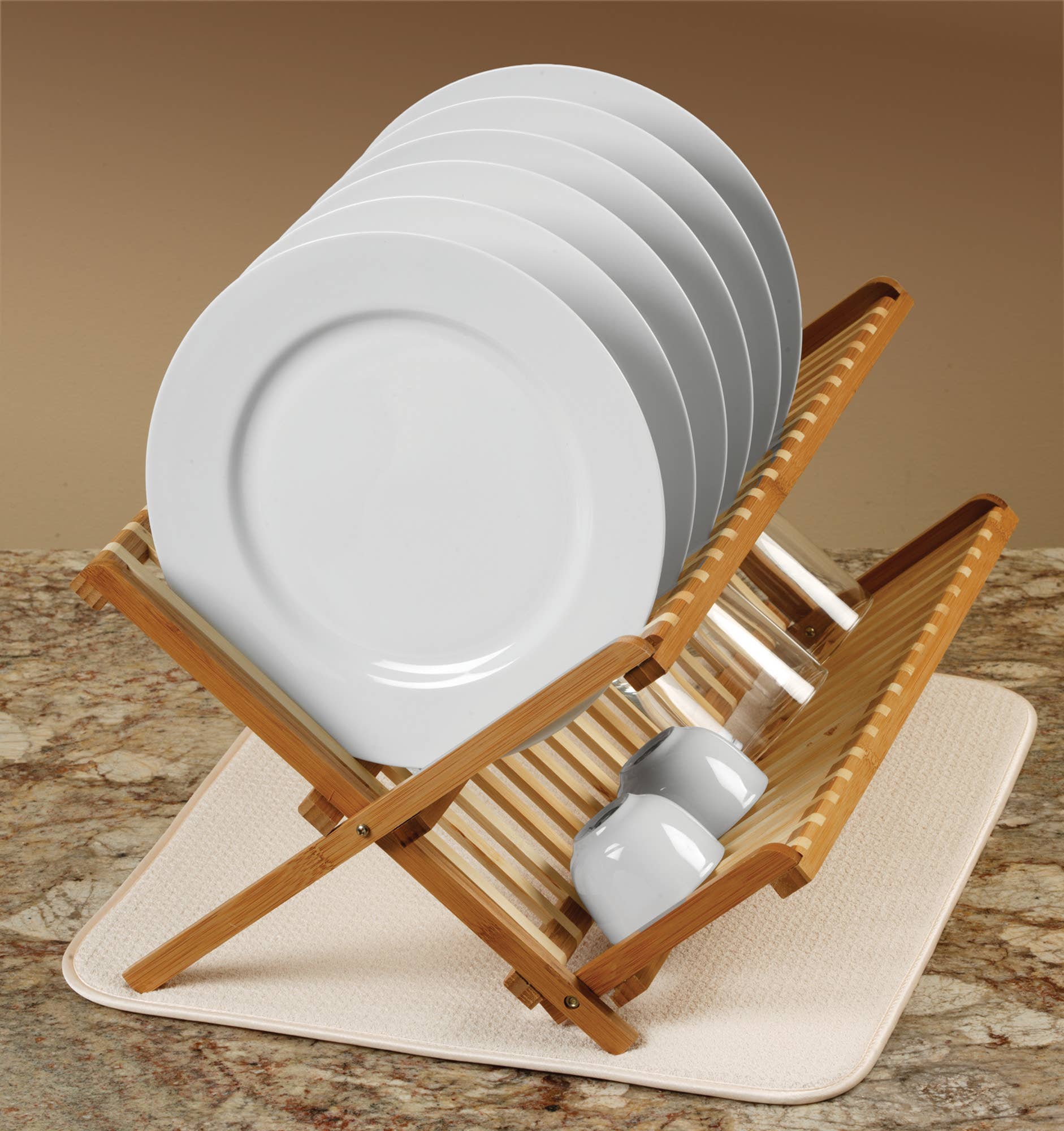 Fox Run Brands - Vente Tapis à vaisselle - Tapis de séchage à vaisselle Envision, crème, 16 « x 18"1