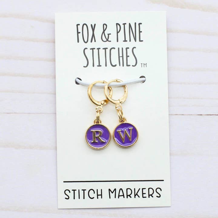 Marcadores de Puntadas | Lado Correcto Incorrecto Púrpura para venta al por mayor de Fox & Pine Stitches