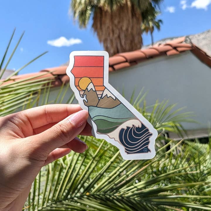 Bobo Design Studio - Wholesale Sticker - Seasonal Golden State (California) - Vinyl Sticker1