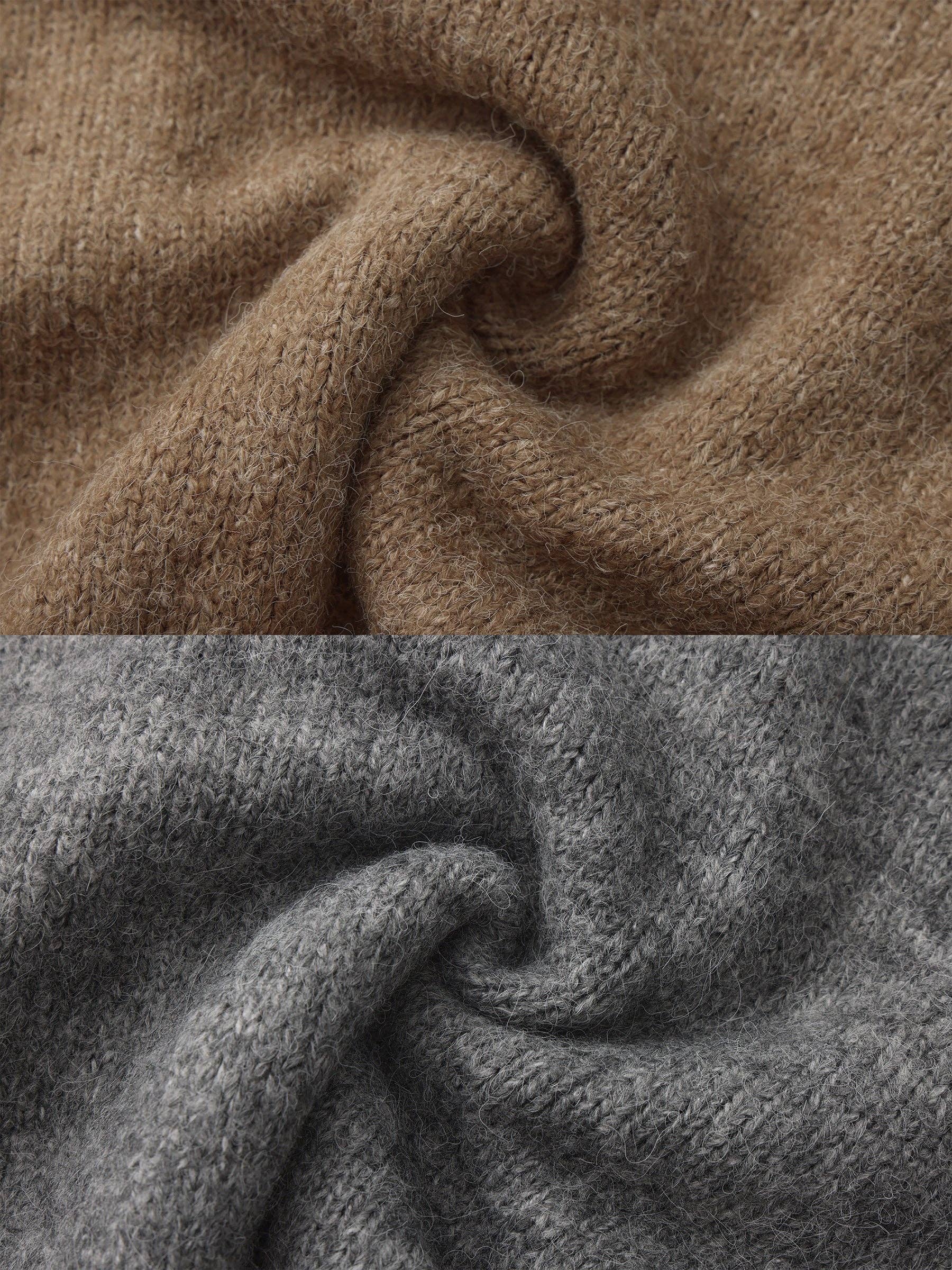 CUBIC – Engroshandel Cardigan - Dame – Retro ståkrave lynlås-cardigan6