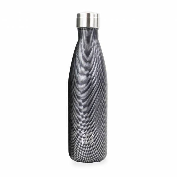 Insulated bottle 500 ml "Carbon" for wholesale by YOKO DESIGN