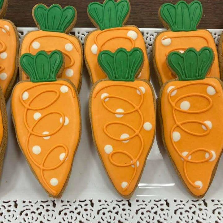 Carrot Easter Dog Cookie for wholesale by Thriving K-9 Collective