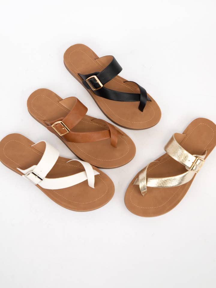 CCOCCI - Vente Sandales – femme - SANDALES CONFORTABLES À SEMELLE CROISÉE STORM AVEC BRIDE ENTRE-DOIGTS