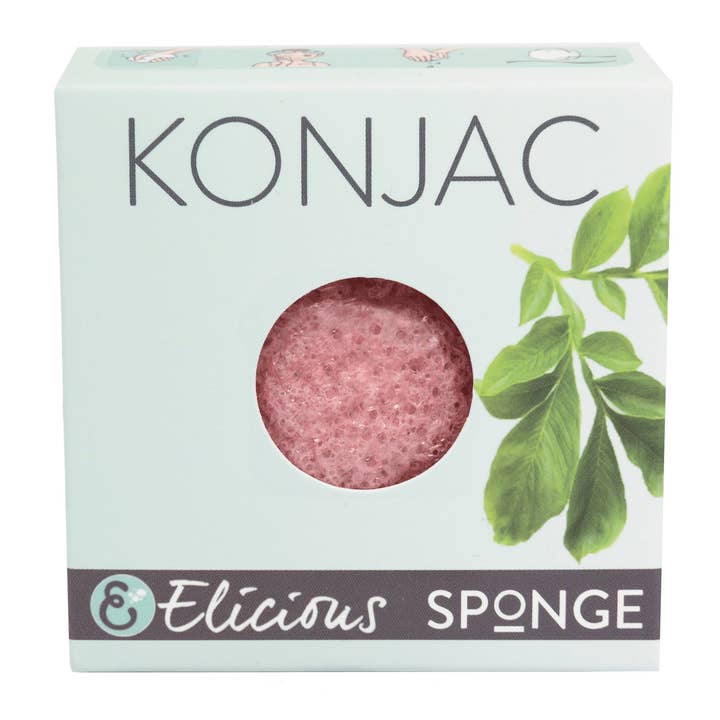 Elicious - Wholesale Facial Cleanser - Konjac spons voor het gezicht Roos - vitaliserend2