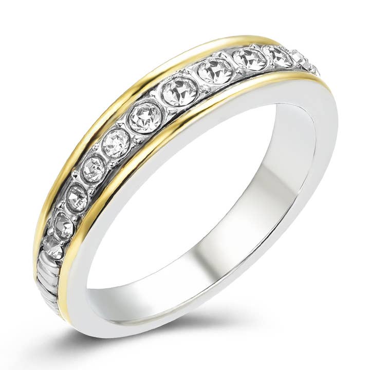 Bague All Around Crystal Band pour la vente par Laudic Co