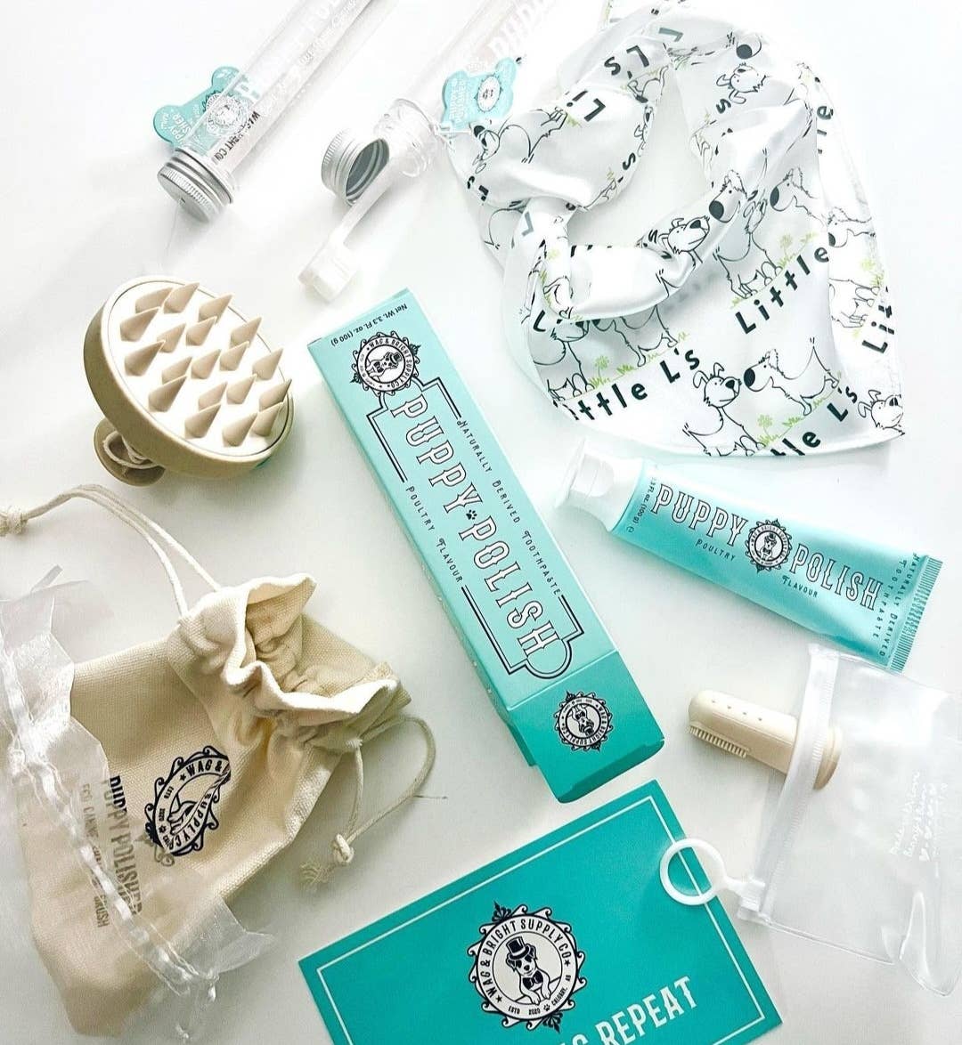 Wag & Bright Supply Co. - Wholesale Pet Brush - Cat/Dog - Puppy Polisher Eco Shampoo Brush8