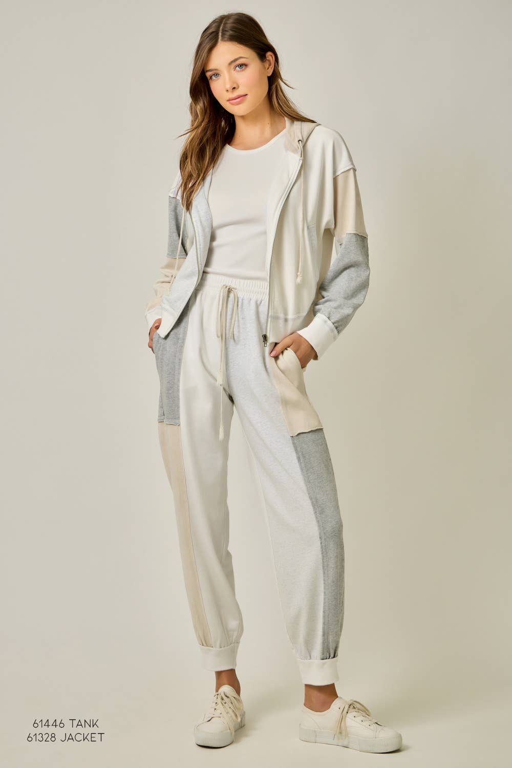 Mystree - Wholesale Pants - Women's - 61539 Color Blocked Track Pants