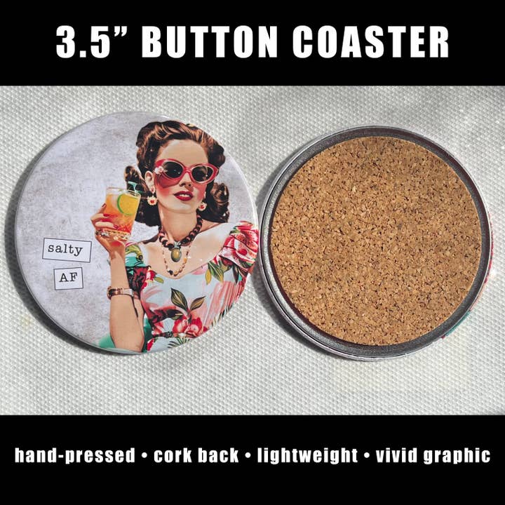 Stuck On Joy - Wholesale Coasters - SALTY AF FUNNY COASTER 3.5"