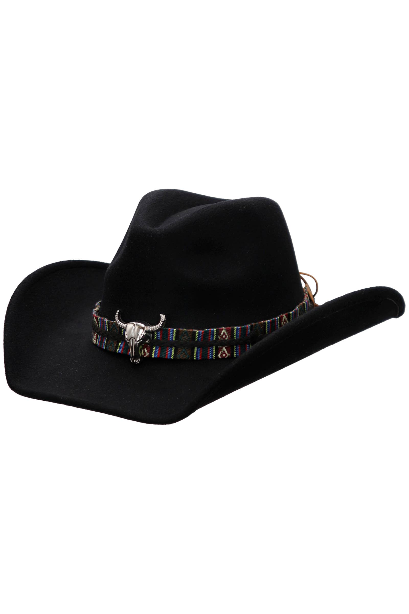 Cap Zone – Chapéu de cowboy - Unissexo por atacado – Chapéu de Feltro Cowboy Cap Zone Tycoon com Aba Relaxada e Fivela Tribal Navajo29