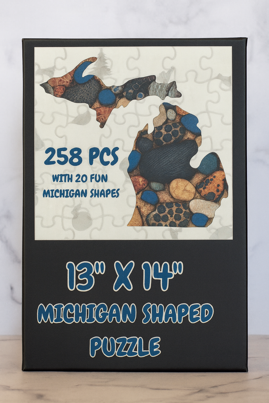 Michigan Proud Gifts - Vente Puzzle – adulte - Puzzle en forme du Michigan 258 pièces5