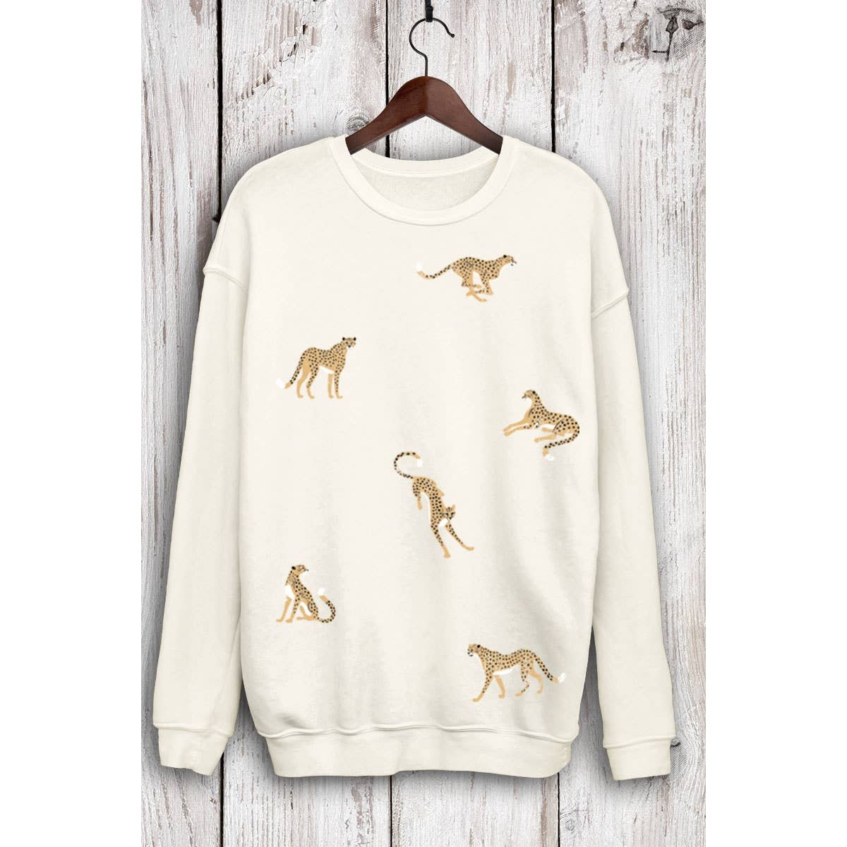 HRTandLUV - Venta al por mayor Sudadera estampada - Mujer - SUDADERAS DE LEOPARDO EN TODA LA PRENDA CON ESTAMPADO DE MINERAL3