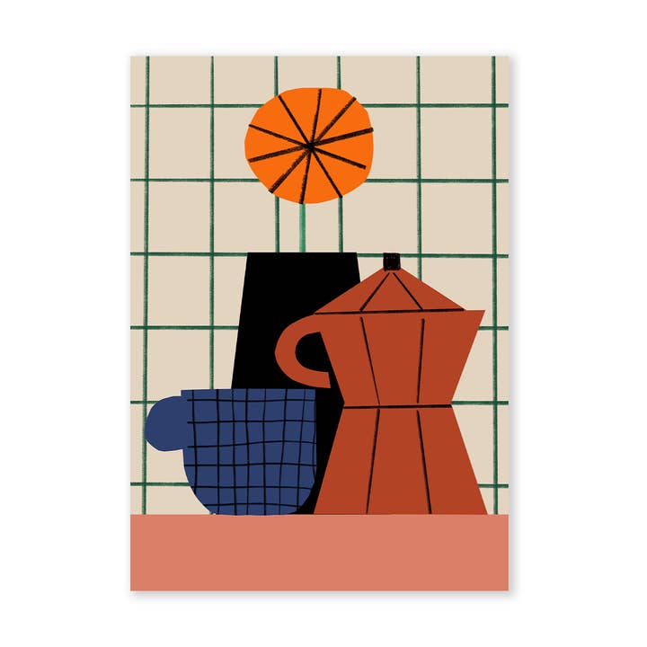 Morning Coffee Card for wholesale by Molly Bland