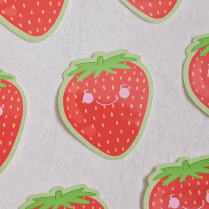 Day Dreamer Studios - Wholesale Sticker - Little Strawberry | Glossy Waterproof Vinyl Sticker3