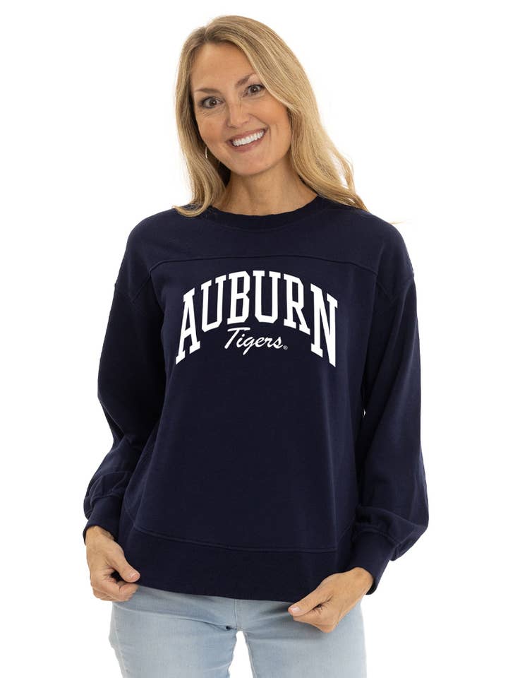 Auburn Tigers Yvette Crewneck Sweatshirt for wholesale by Flying Colors Apparel